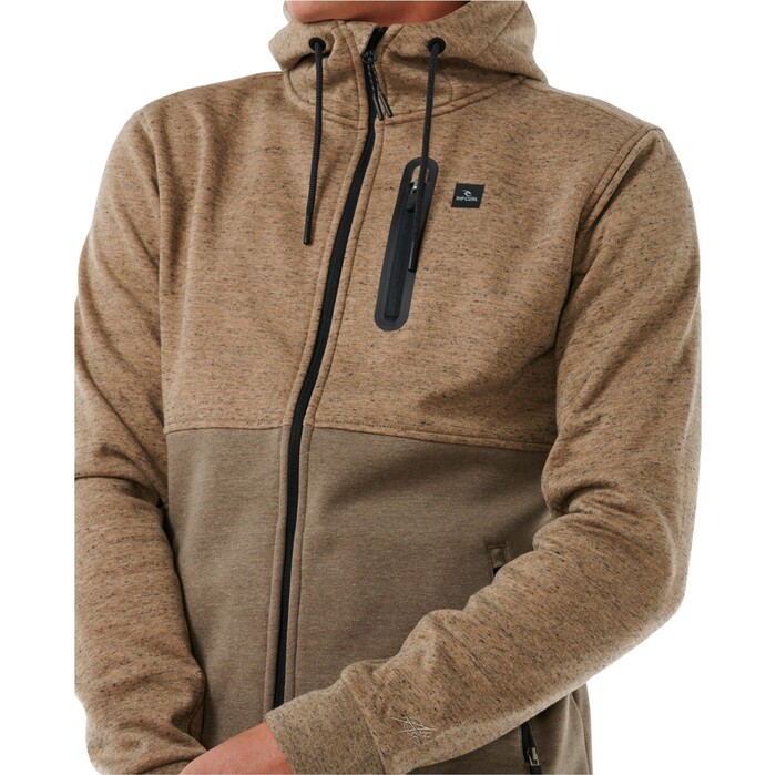 2024 Rip Curl Hombres Anti Series Cdigo Postal De Salida Fleece CFEDB9 - Sand Dune